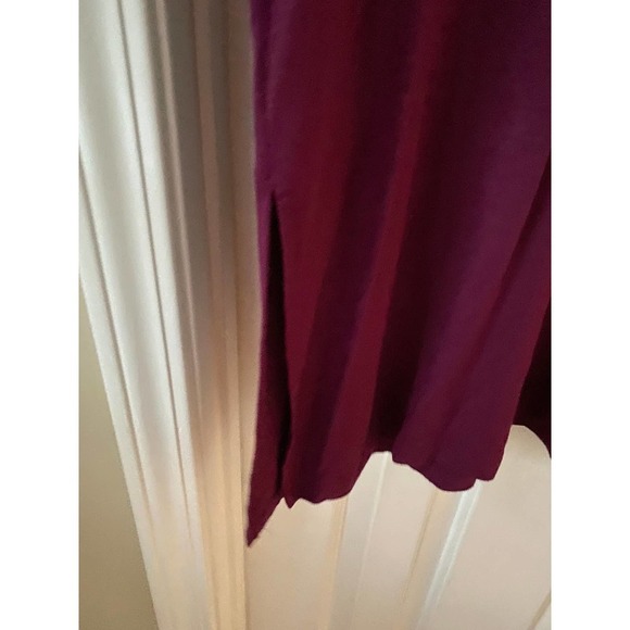 Old Navy Long Sleeve Tunic Large Relaxed Fit "Wine" NEW - Picture 4 of 6
